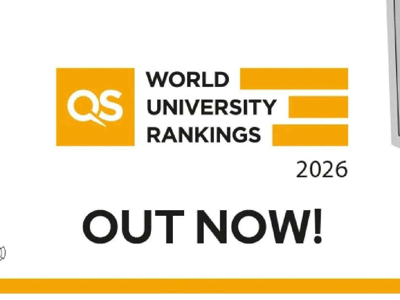 2026 QS 亚洲大学TOP50，TOP1